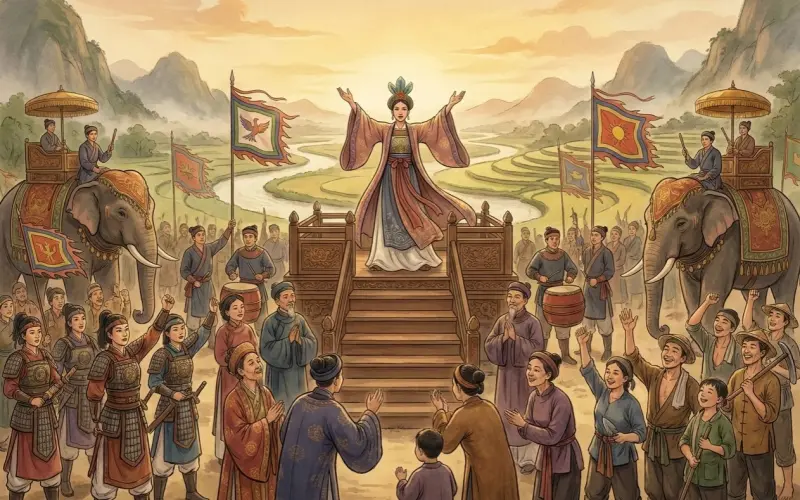 Trưng Trắc xưng vương